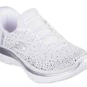 Skechers Women's White Slip-On Athletic Shoe Sz 6